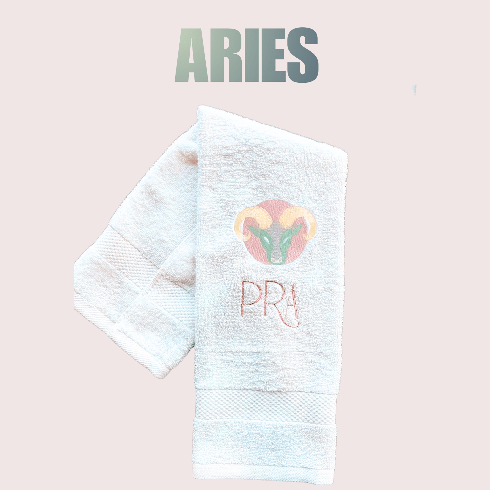 ARIES Hand Towel with your Monogram - 10 Bay