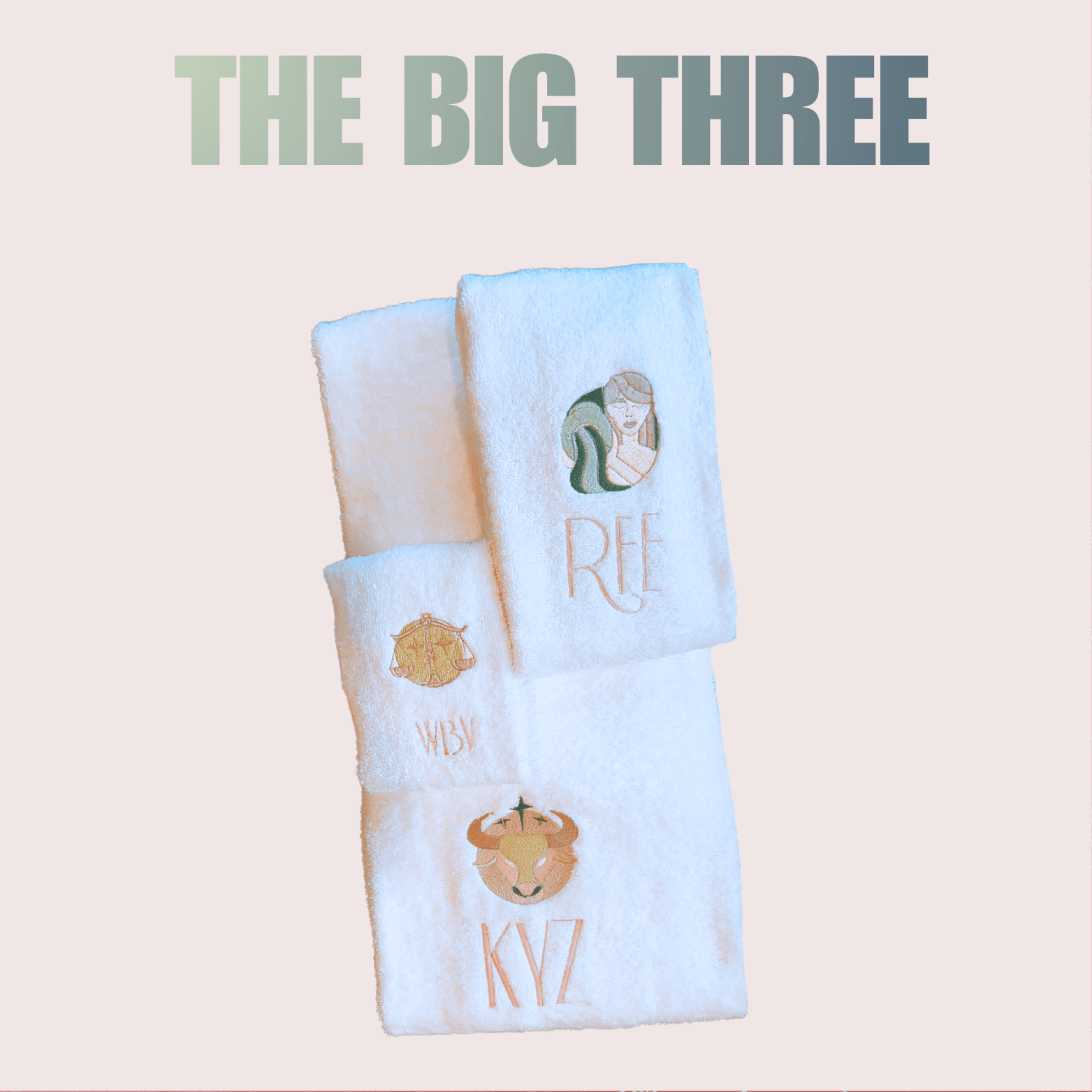 ARIES Hand Towel with your Monogram - 10 Bay