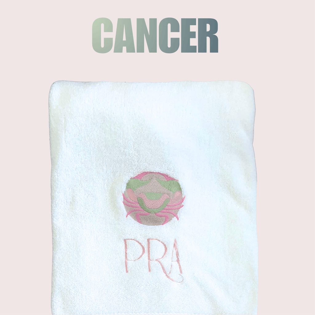 CANCER Bath Towel with Monogram - 10 Bay
