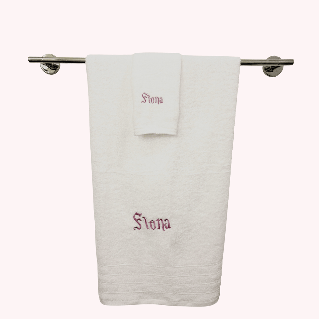 GLAM SET: Robe, Towels & Headband Set with Fiona EMBROIDERY - 10 Bay