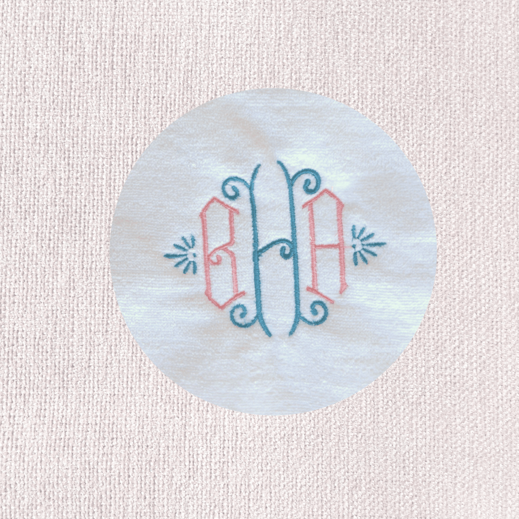 MONOGRAMMED SET: Robe, Towels, Headband in LOVE FONT Monogram - 10 Bay