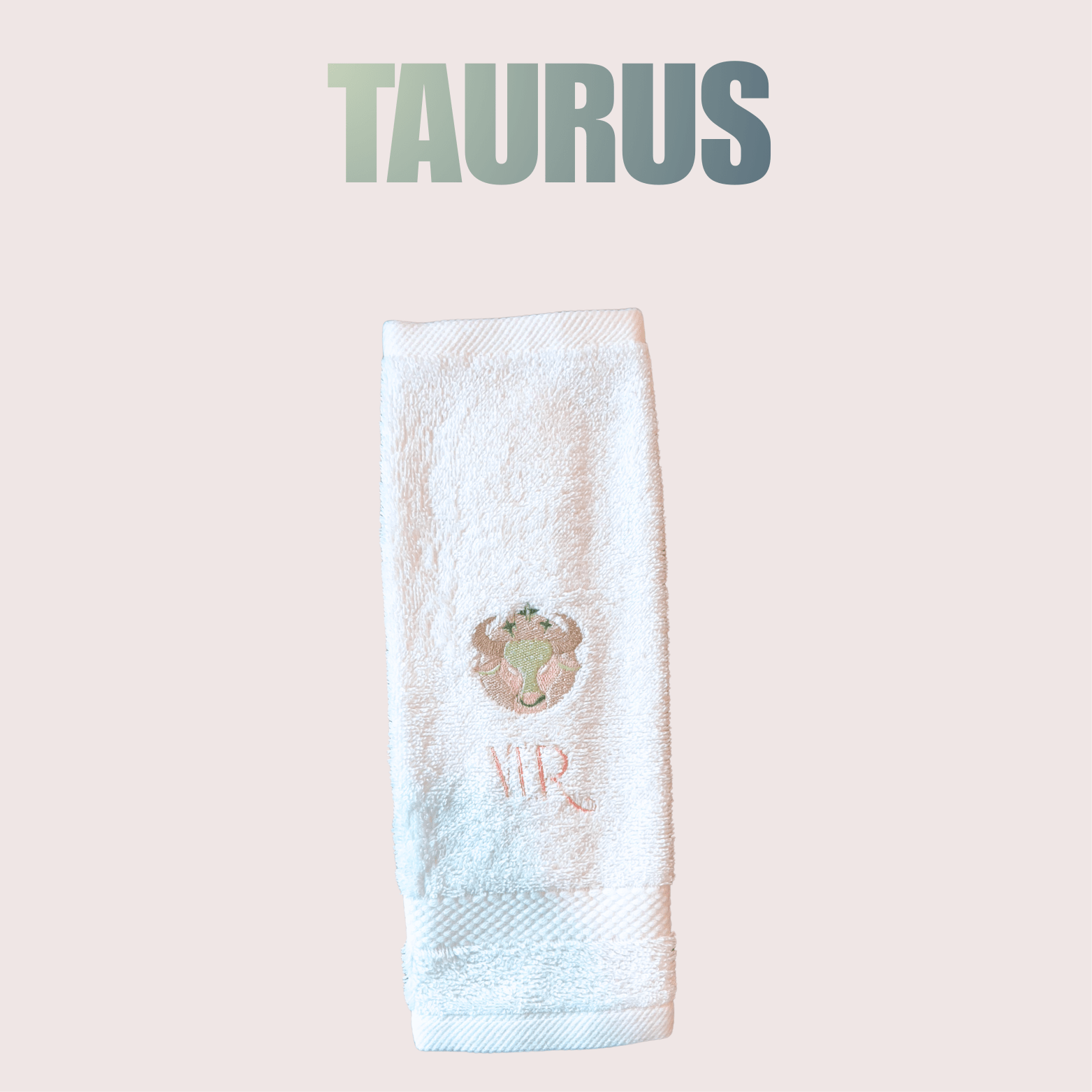 TAURUS Washcloth with Monogram - 10 Bay